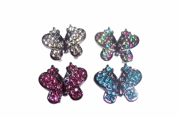 Butterfly Rhinestone 10mm Charm-