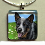 Australian Cattle Glass Pendant-