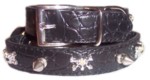Black Croc Collar Med-