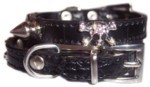 Black Croc Collar XS-