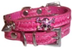 Hot Pink Croc Collars XS-