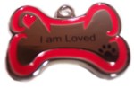 I am Loved Stainless Steel Charm-