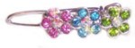 Multi Flower Hair Clip-Multi flower dog hair clip, wholesale pet goods, rhinestone hair clips, pet boutique hair clips