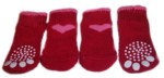 Red Pink Heart Socks-
