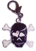 Black Skull Pendant Charm-