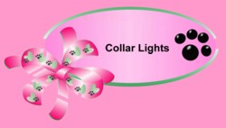 -Pets collar lights, wholesale pet collar lights, dog collar lights, light up tags, red collar light, white collar light, dog tag lights, cat collar lights, light up dog collars, bright light dog collars