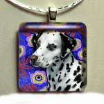 Dalmation Glass Pendant-