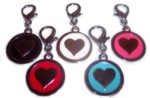 Enamel Heart Pendants-