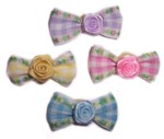 Gingham Floral Rosette Bow-High quality wholesale dog bows, $0.86 pet bows, puppy bows, pet wholesale bows, diva dog bows, pink dog bows, hot pink dog bows, purple dog bows, skull & crossbones dog bows, affordable dog bows, all colors dog bows, elastic back dog bows, top knot puppy bows, top knot dog bows, beautiful dog bows, dog bling hair bows, doggy boutique hair bows, pink doggy bows, gingham dog bows, Christmas dog bows wholesale, puppy birthday dog bows, red dog bows, sparkling boutique bows, black dog bows, neon green dog bows, silver puppy bows, cheap dog bows, cheap high quality dog bows, little bear dog bows, ribbon dog bows, pearls dog bows, beaded dog bows, wholesale doggy boutique bows, bows for groomers, fundraisers with doggy bows, puppy bling, 3/8