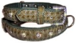 Green Croc w/ Rhinestone Studs-