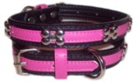 Hot Pink Bone Collar Small-