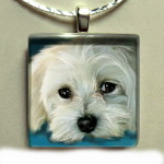 Maltese Glass Pendant-