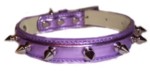 Metallic Purple Spiked Collar (Lighter Purple) SM-