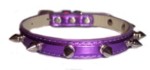 Metallic Purple Spike Collar XS-Metallic Purple, Spike, Dog Collar, Cat Collar, Spiked Dog Collar, XS spike collars, XS dog collars, Puppy colalrs, affordable pet collars,