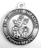 St. Francis of Assisi-St Francis protect my pet medal