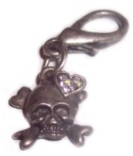 Skull Cross Bones Pendant Charm-