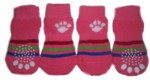 Pink Strips w/ Paws-