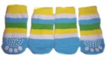 Blue & Yellow Stripes Socks-